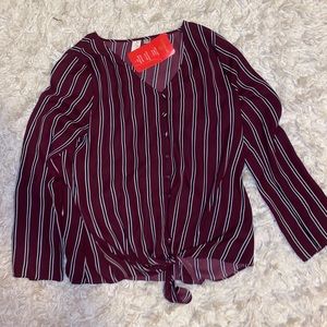 Striped business top